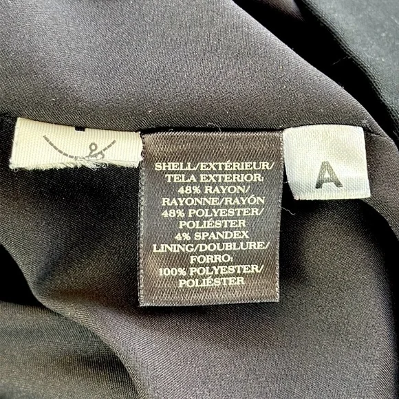 Ann Taylor Black Lined Stretch Pencil Skirt Size 8 - Picture 4 of 8